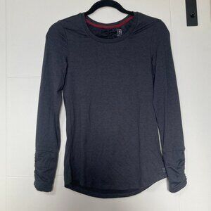 Title Nine Grace Long Sleeve Top Women's Black Outdoors Hiking Workout Travel XS